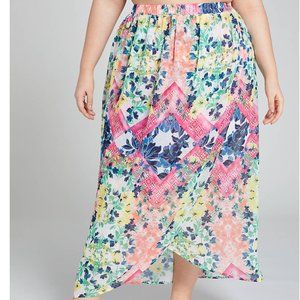 Faux-Wrap Cover-Up Skirt